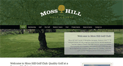 Desktop Screenshot of mosshillgolfcourse.com